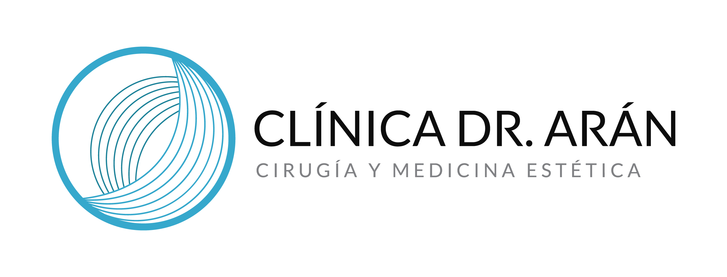 Logo Clínica Dr Aran sobre fondo transparente
